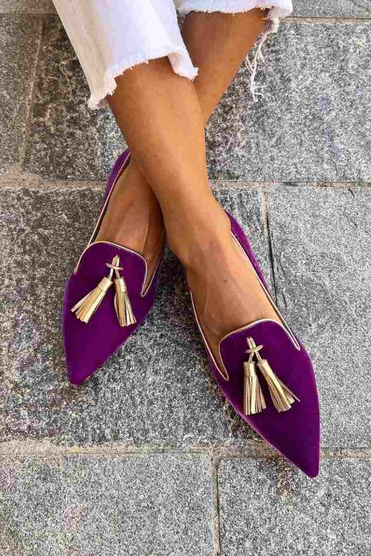 Veloria | Women's Pointed Toe Tassel Loafers