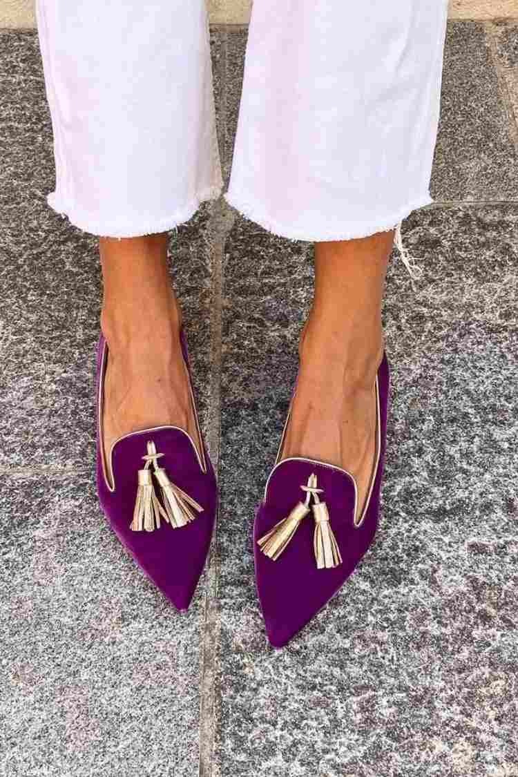 Veloria | Women's Pointed Toe Tassel Loafers