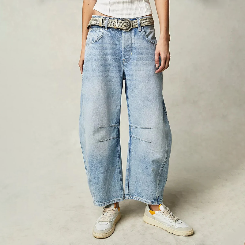 Harper | Trendy Barrel Leg Jeans