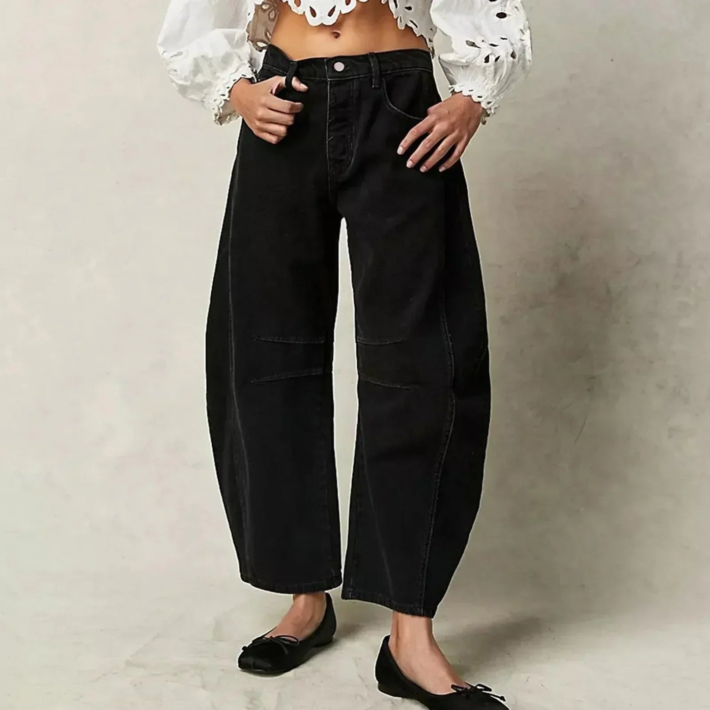 Harper | Trendy Barrel Leg Jeans