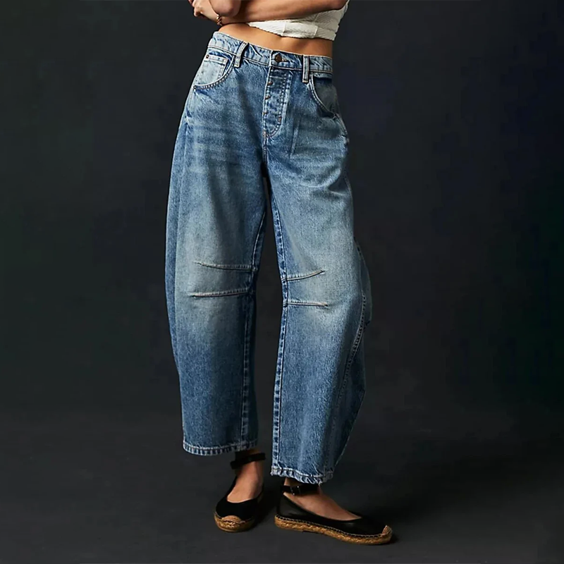 Harper | Trendy Barrel Leg Jeans