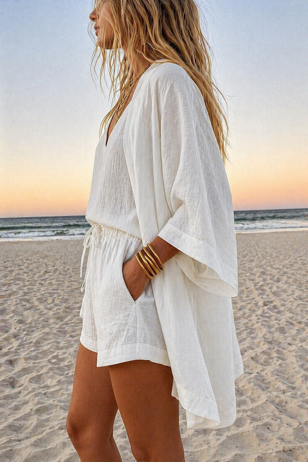 Seraphine | Three Piece Kimono Lounge Set