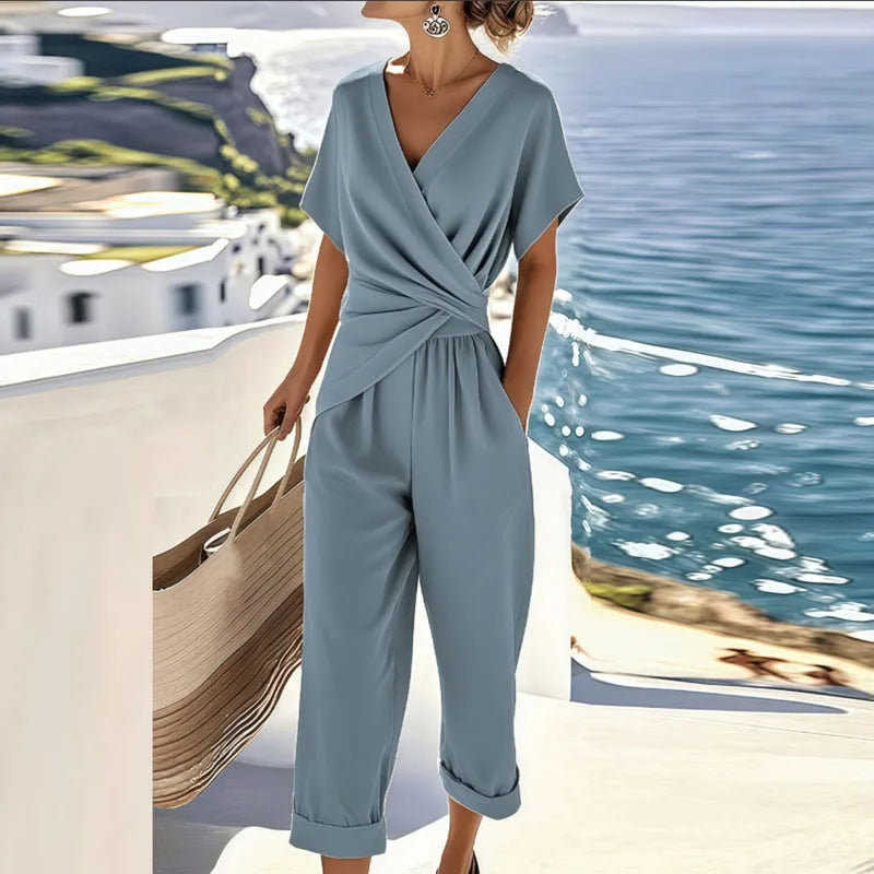 Kira Two-Piece Set | Elegant Wrap-Front Design