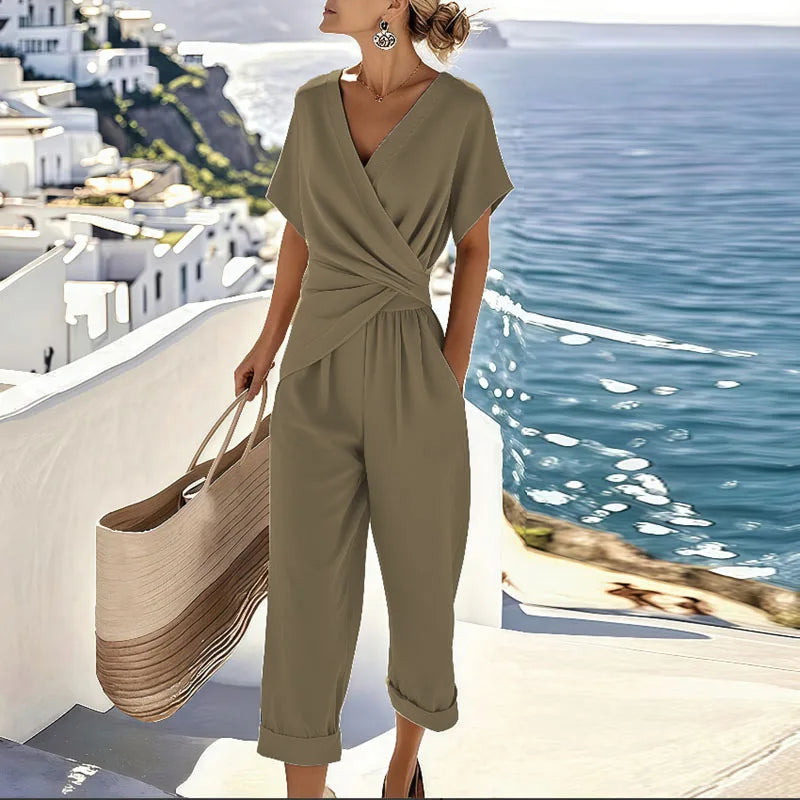 Kira Two-Piece Set | Elegant Wrap-Front Design
