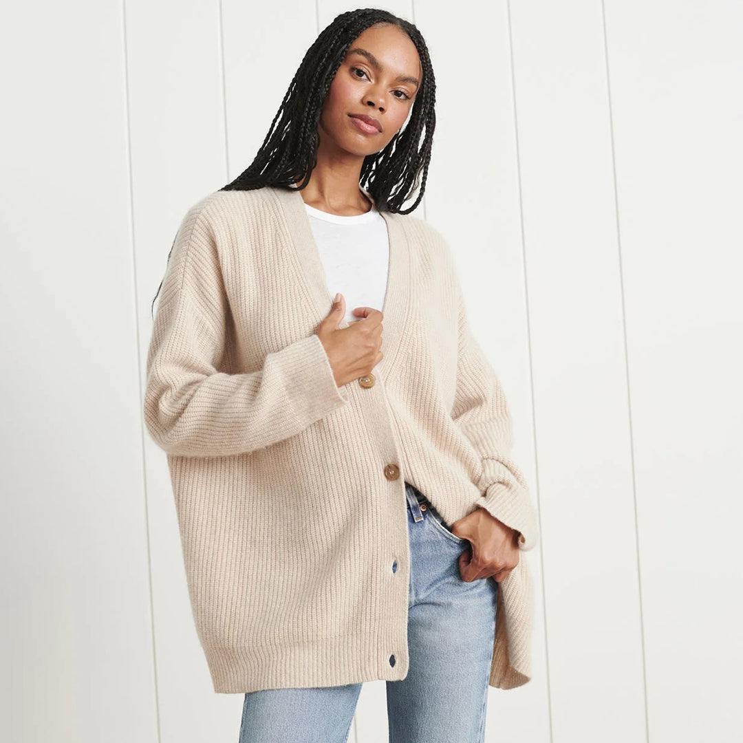 Noélisse | Women's Oversized Rib Knit Cardigan