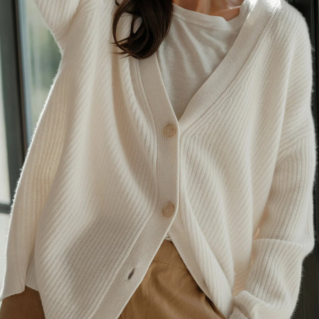 Noélisse | Women's Oversized Rib Knit Cardigan
