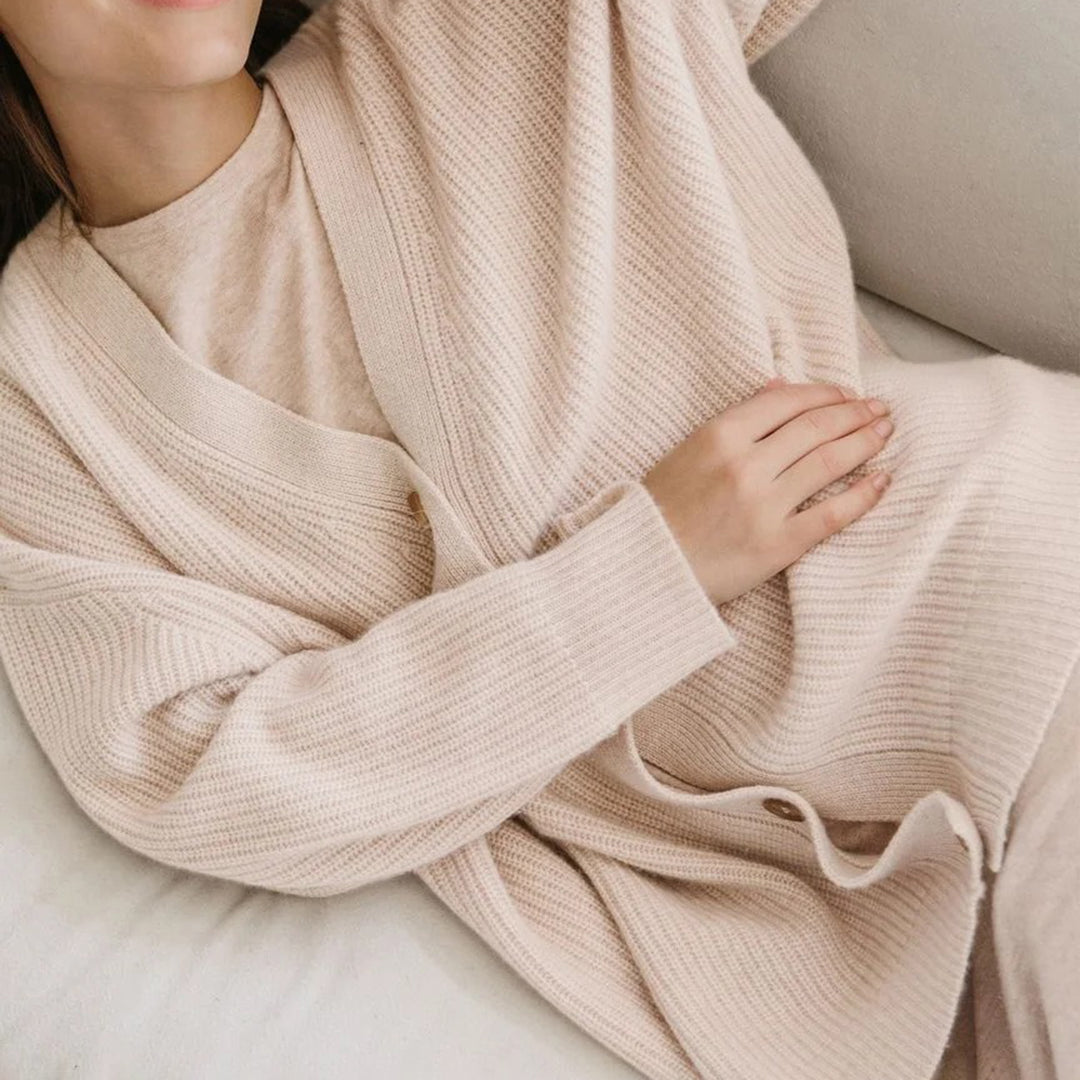 Noélisse | Women's Oversized Rib Knit Cardigan