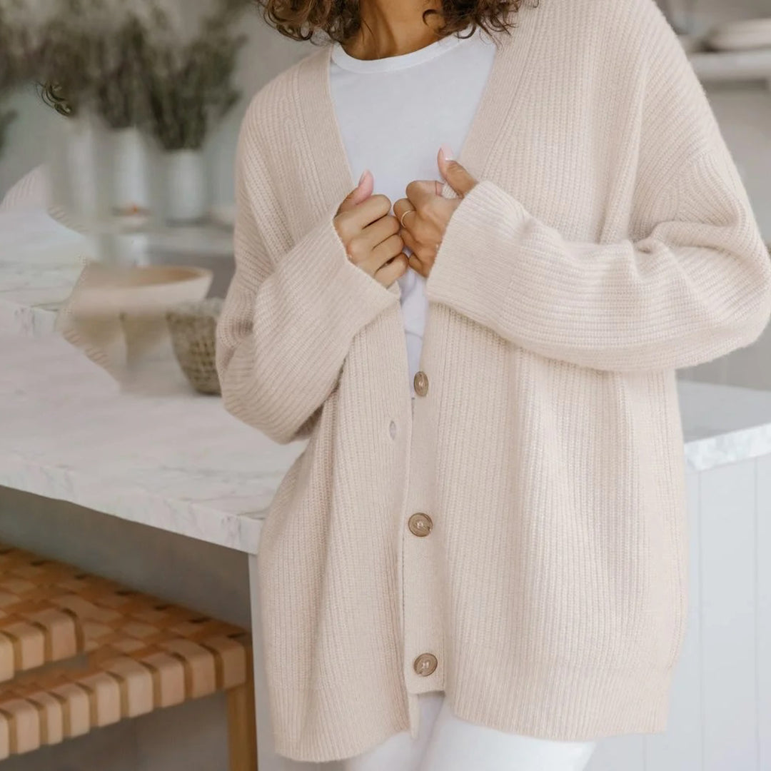 Noélisse | Women's Oversized Rib Knit Cardigan