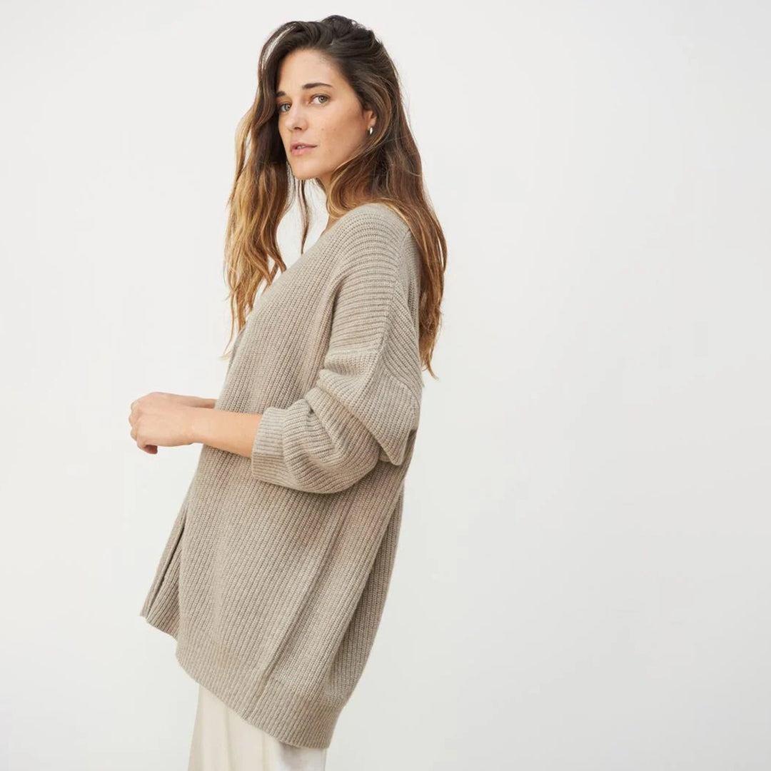 Noélisse | Women's Oversized Rib Knit Cardigan