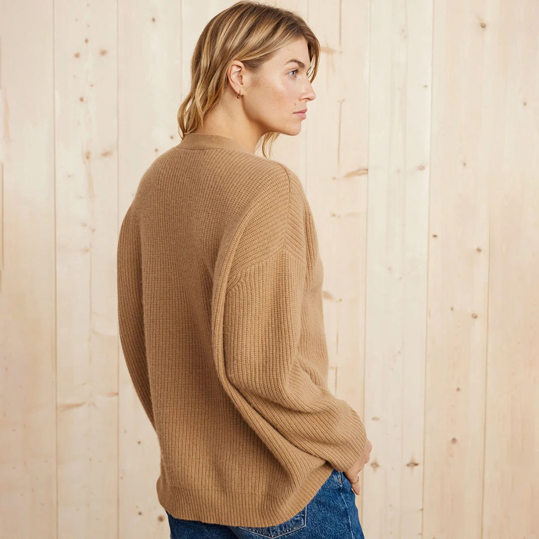 Noélisse | Women's Oversized Rib Knit Cardigan