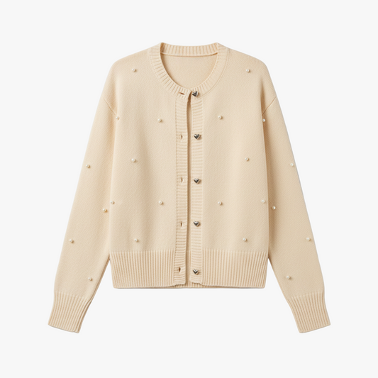 Roseline | Women's Pearl Button Knit Cardigan