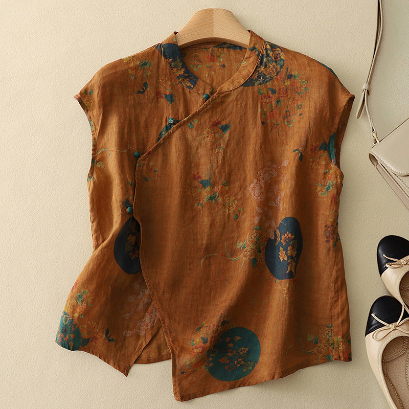 Fiorella | Women's Sleeveless Embroidered Blouse