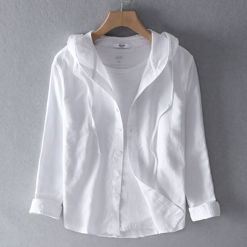 Alvara | Women's Linen Blend Hooded Top