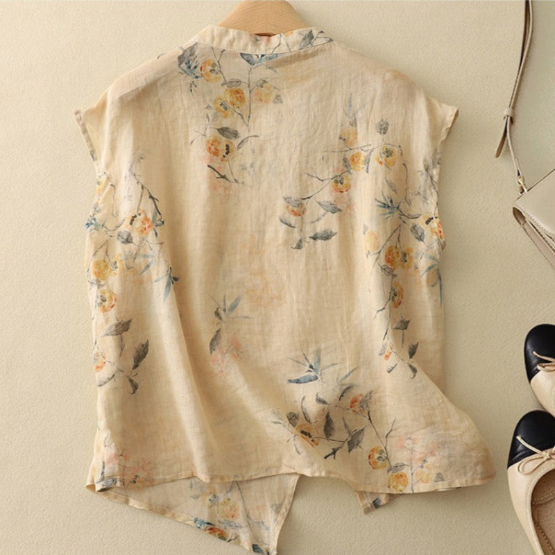 Fiorella | Women's Sleeveless Embroidered Blouse