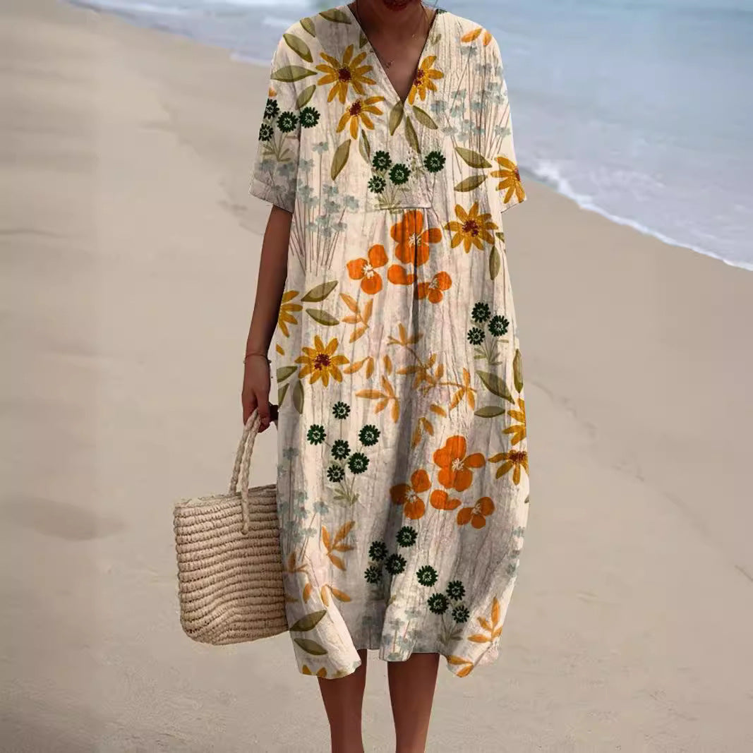 Rosalie | Elegant Floral Summer Dress