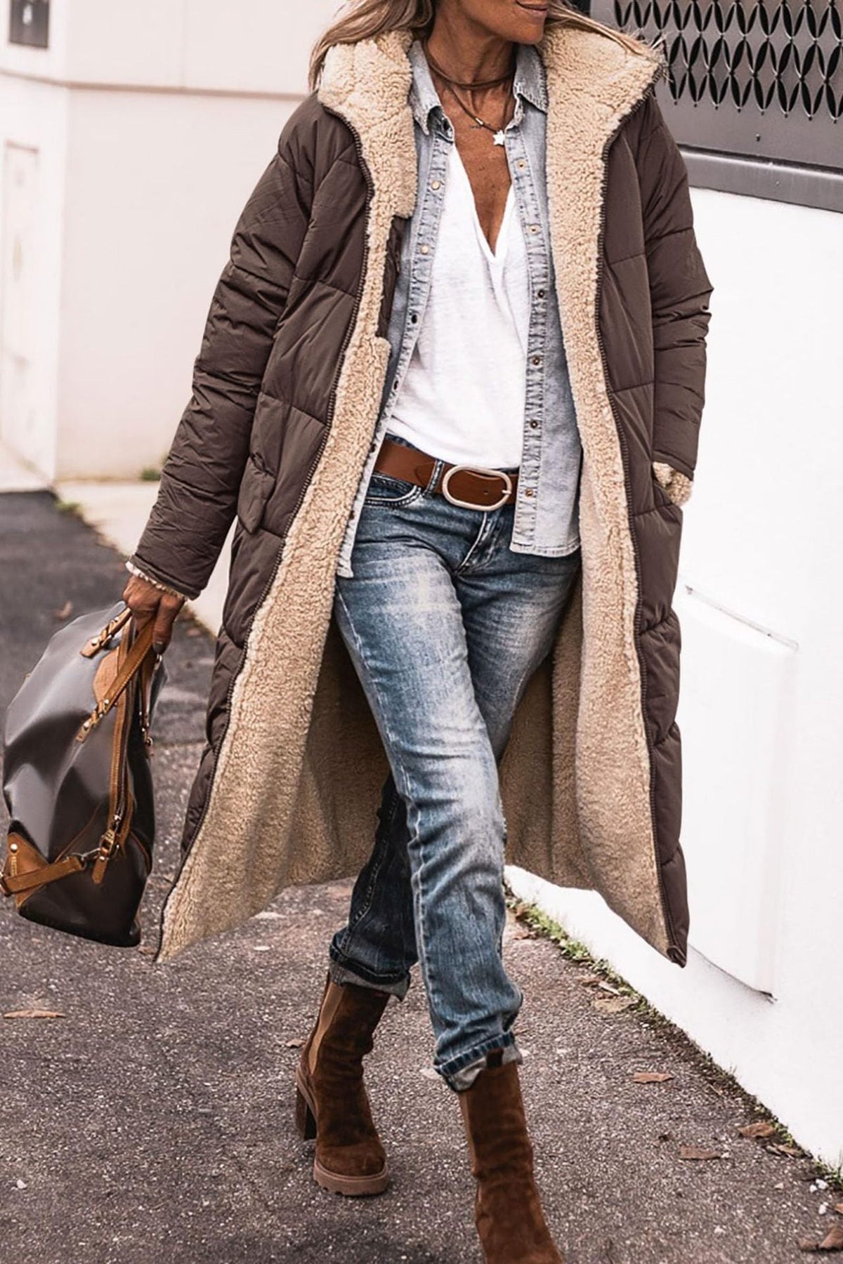 Helena | Women's Long Hooded Down Puffer Winter Coat