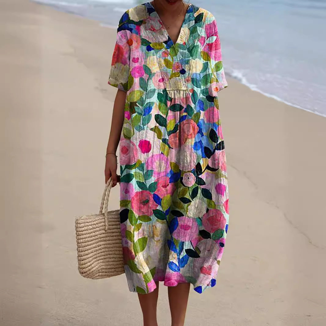 Rosalie | Elegant Floral Summer Dress