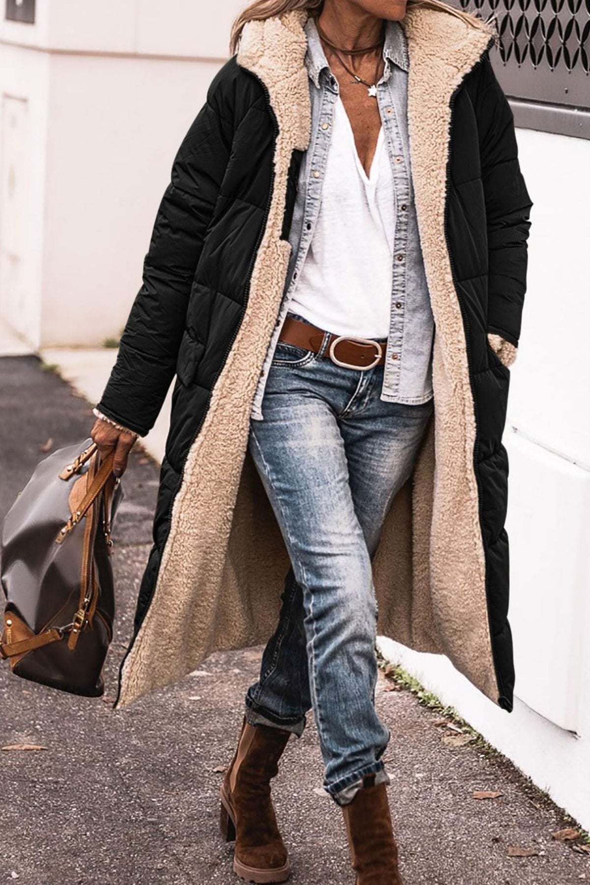 Helena | Women's Long Hooded Down Puffer Winter Coat