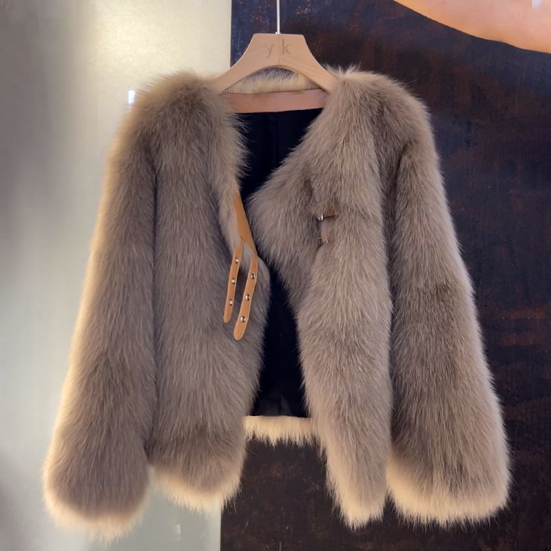 Odessa | Faux Fur Jacket with Buckle Detail