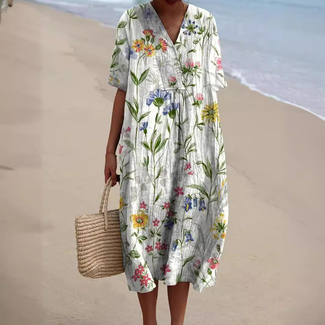 Rosalie | Elegant Floral Summer Dress