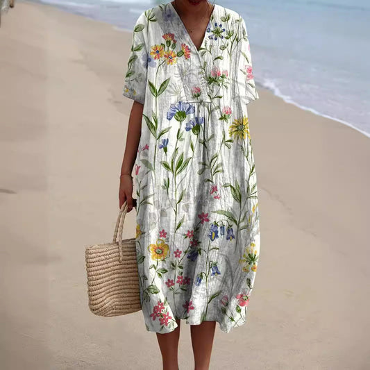 Rosalie | Elegant Floral Summer Dress