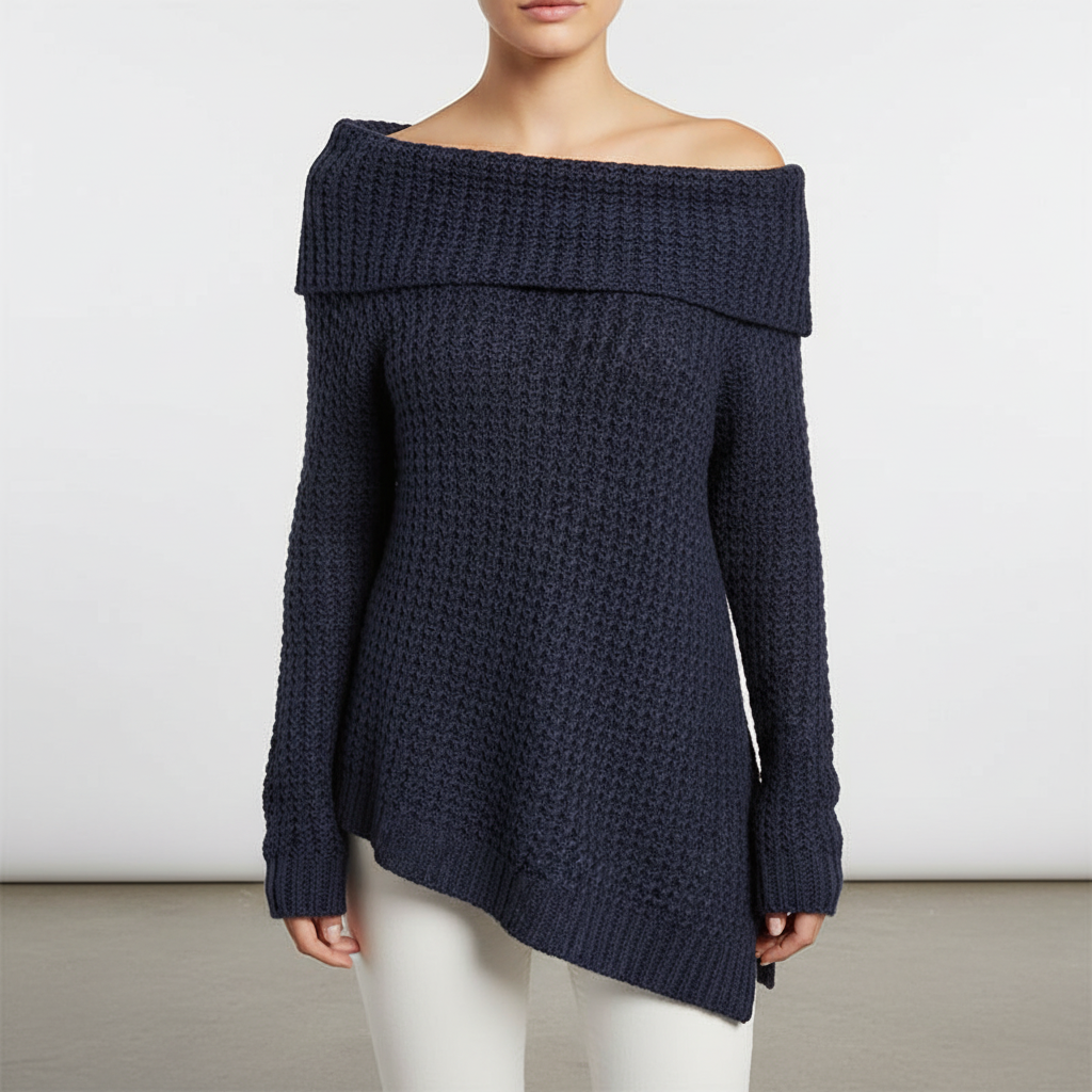 Seren | Off-Shoulder Merino Wool Jumper
