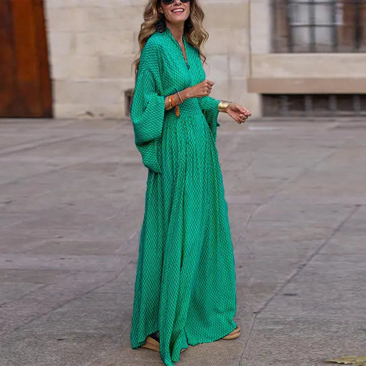 Noélisse | Women's Printed Flowing Maxi Dress