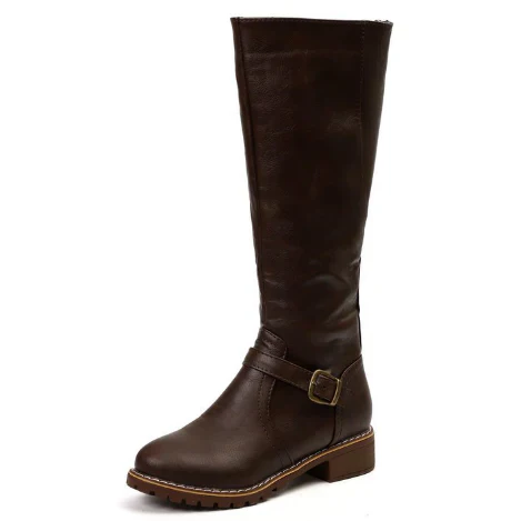 Valéne | Women's Knee-High Buckle Boots
