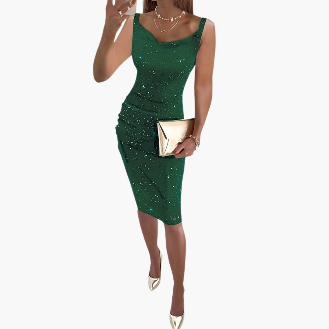 Ophelia | Women's Sparkly Sleeveless Sequin Christmas Party Dress