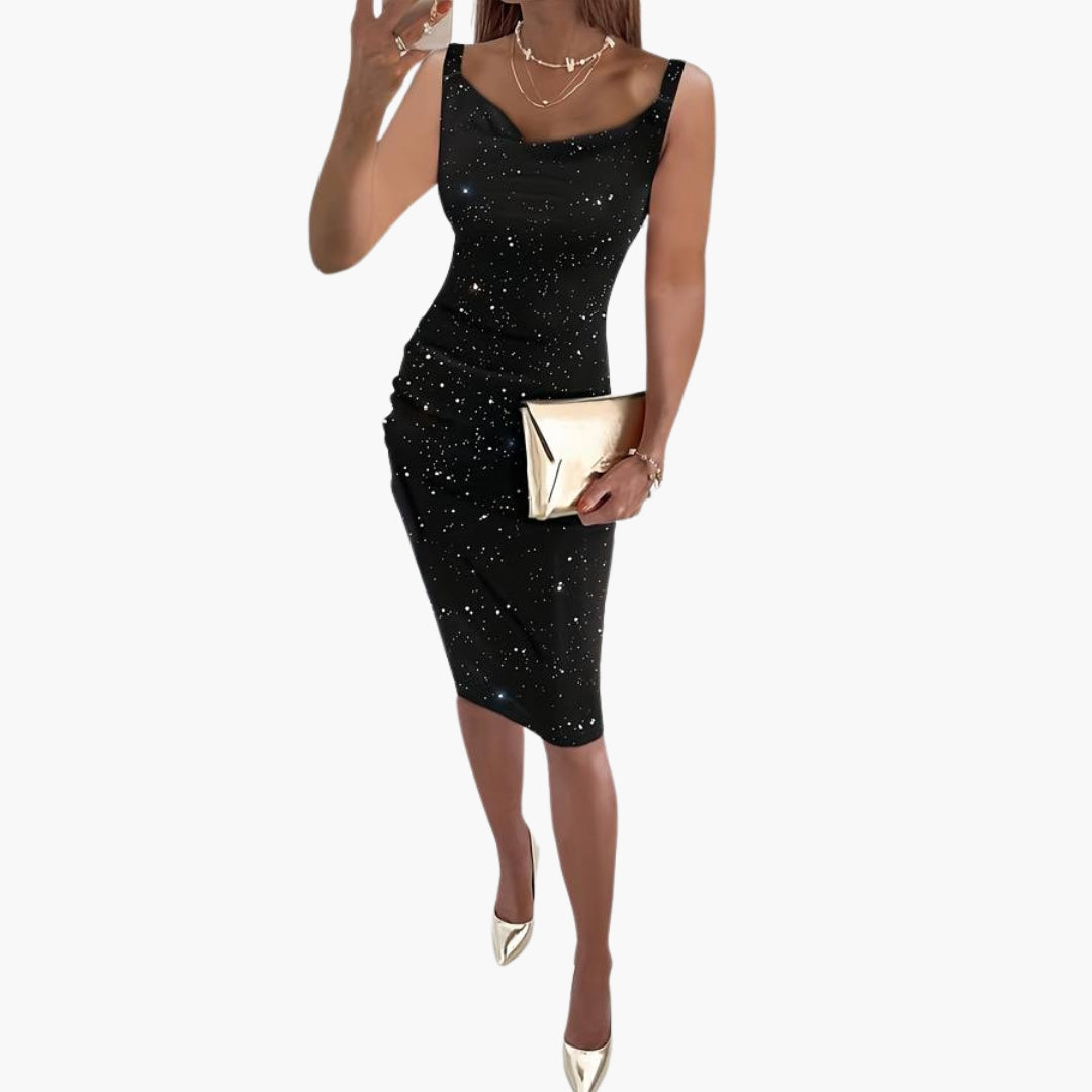 Ophelia | Women's Sparkly Sleeveless Sequin Christmas Party Dress