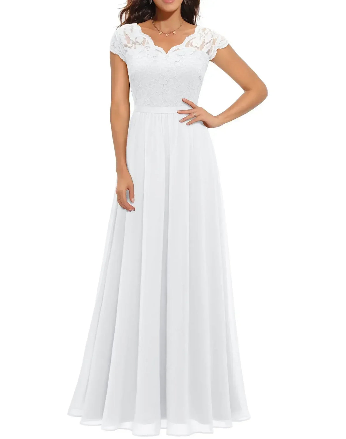Helena | Lace Christmas Party Maxi Dress