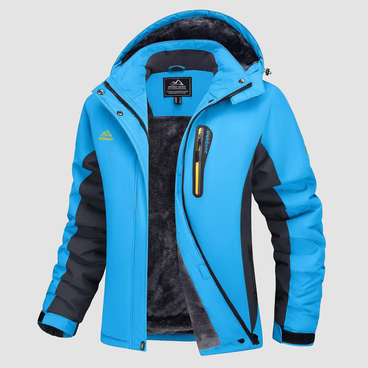 Gwendolyn | Women's Fleece-Lined Ski Jacket with Hood, Water-Resistant
