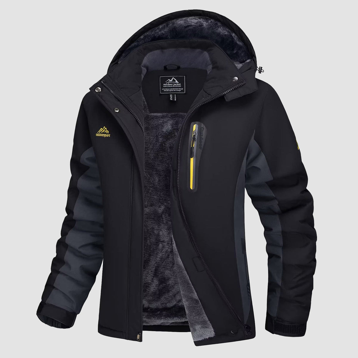 Gwendolyn | Women's Fleece-Lined Ski Jacket with Hood, Water-Resistant