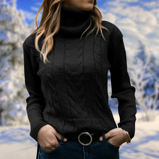 Marina | Women's Fitted Turtleneck Knit Sweater