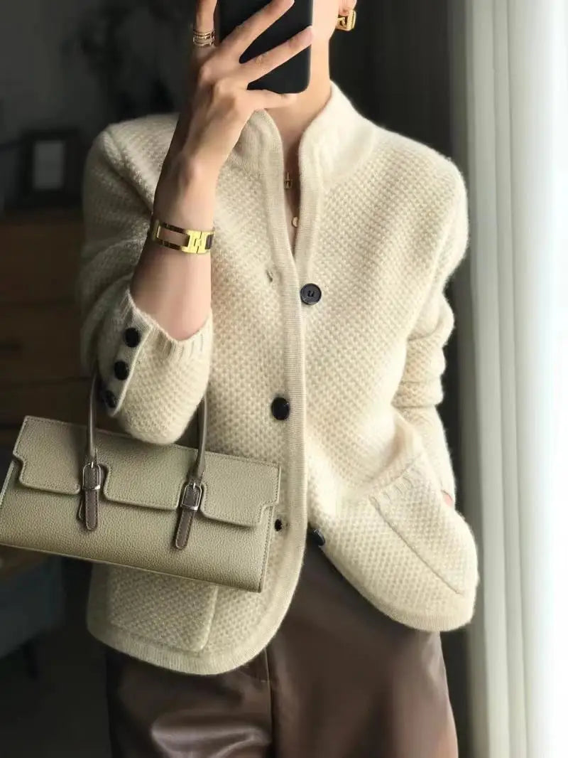 Lucille | Women's Button-Front Cardigan – Soft Classic Fit