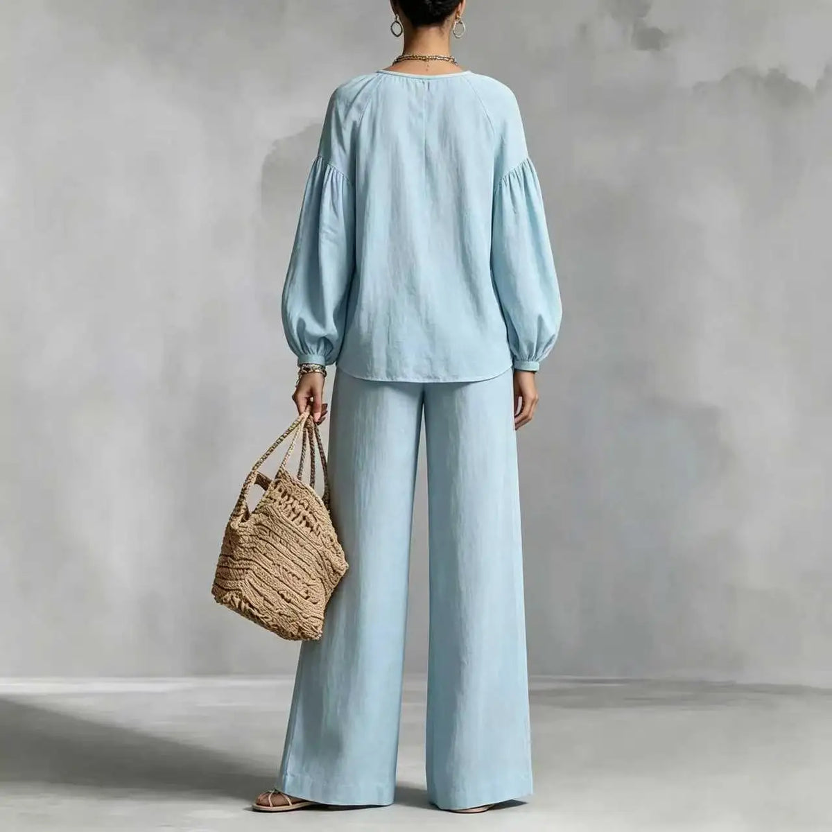 Soraya | Women's Relaxed Wide-Leg Trouser Co-Ord Set