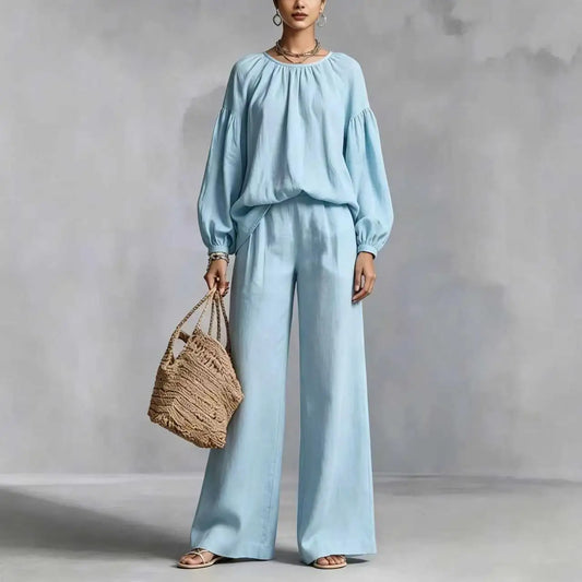 Soraya | Women's Relaxed Wide-Leg Trouser Co-Ord Set