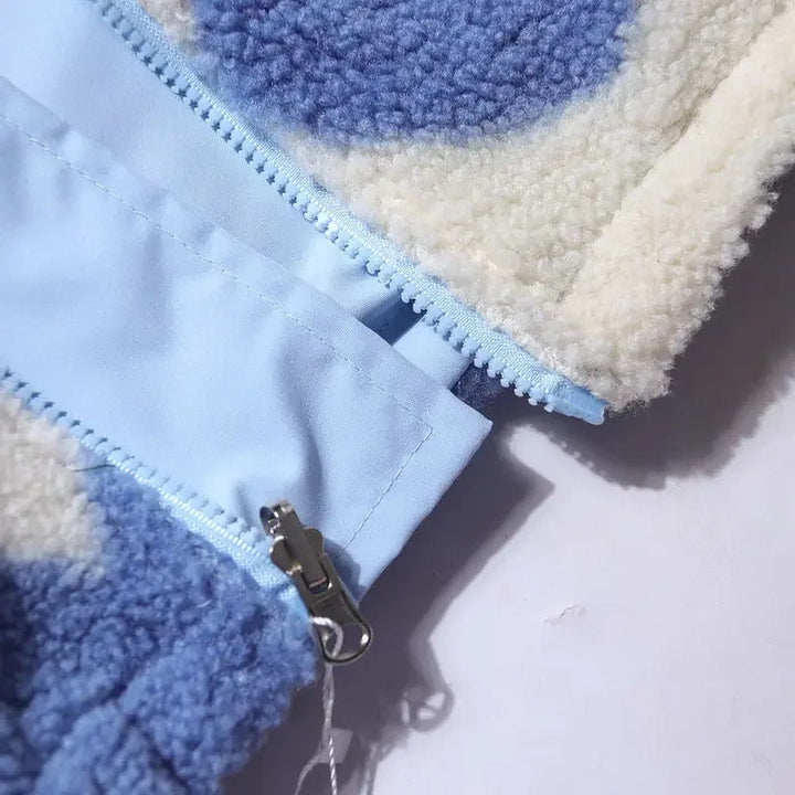 Radana | Dwustronna kurtka zimowa z serduszkami