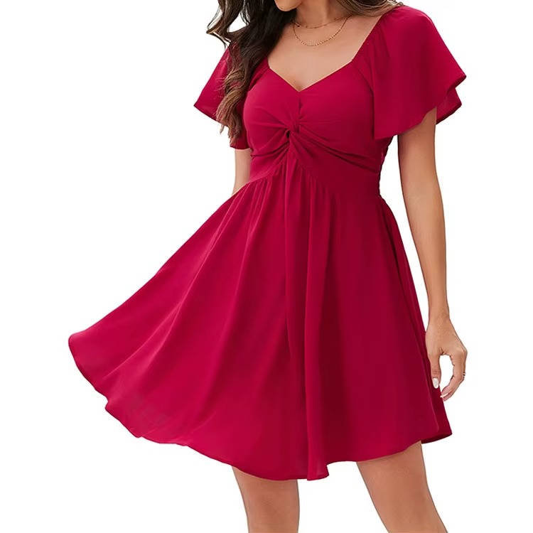 Seraphina | Elegant Chiffon Mini Dress for Women
