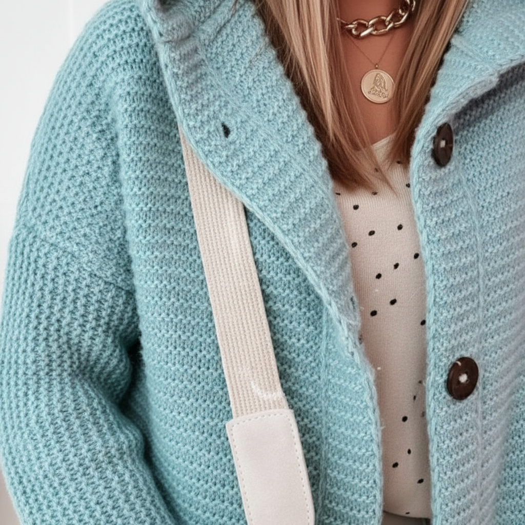 Rowena | Long Hooded Merino Wool Cardigan
