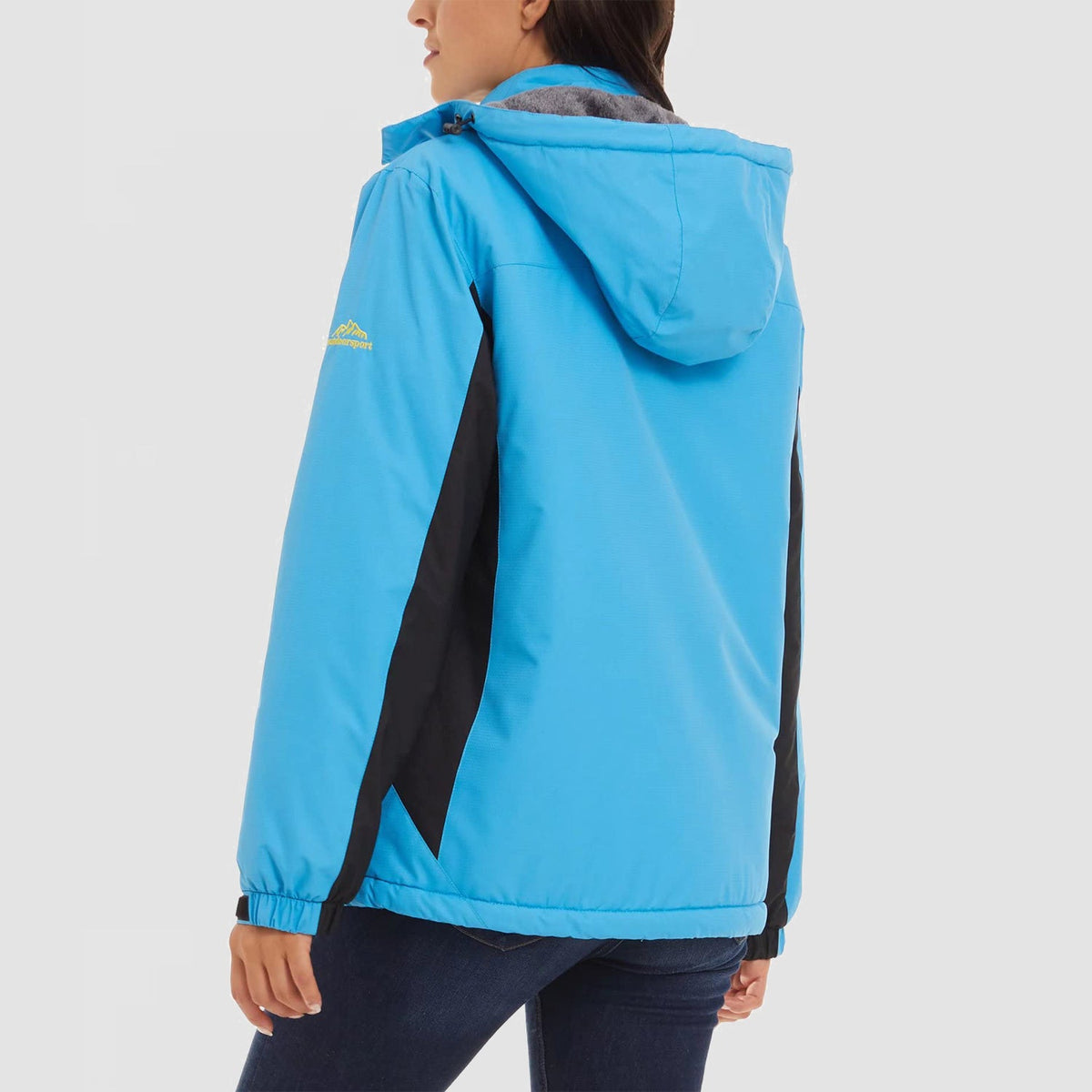 Gwendolyn | Women's Fleece-Lined Ski Jacket with Hood, Water-Resistant