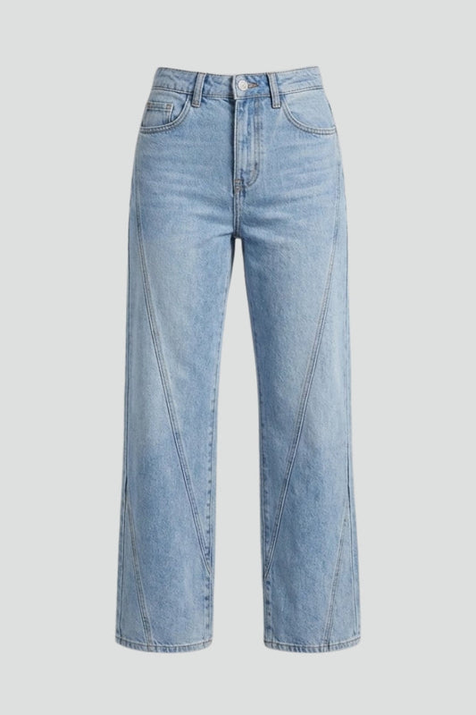 Céleste | Women's High Waist Straight Leg Jeans