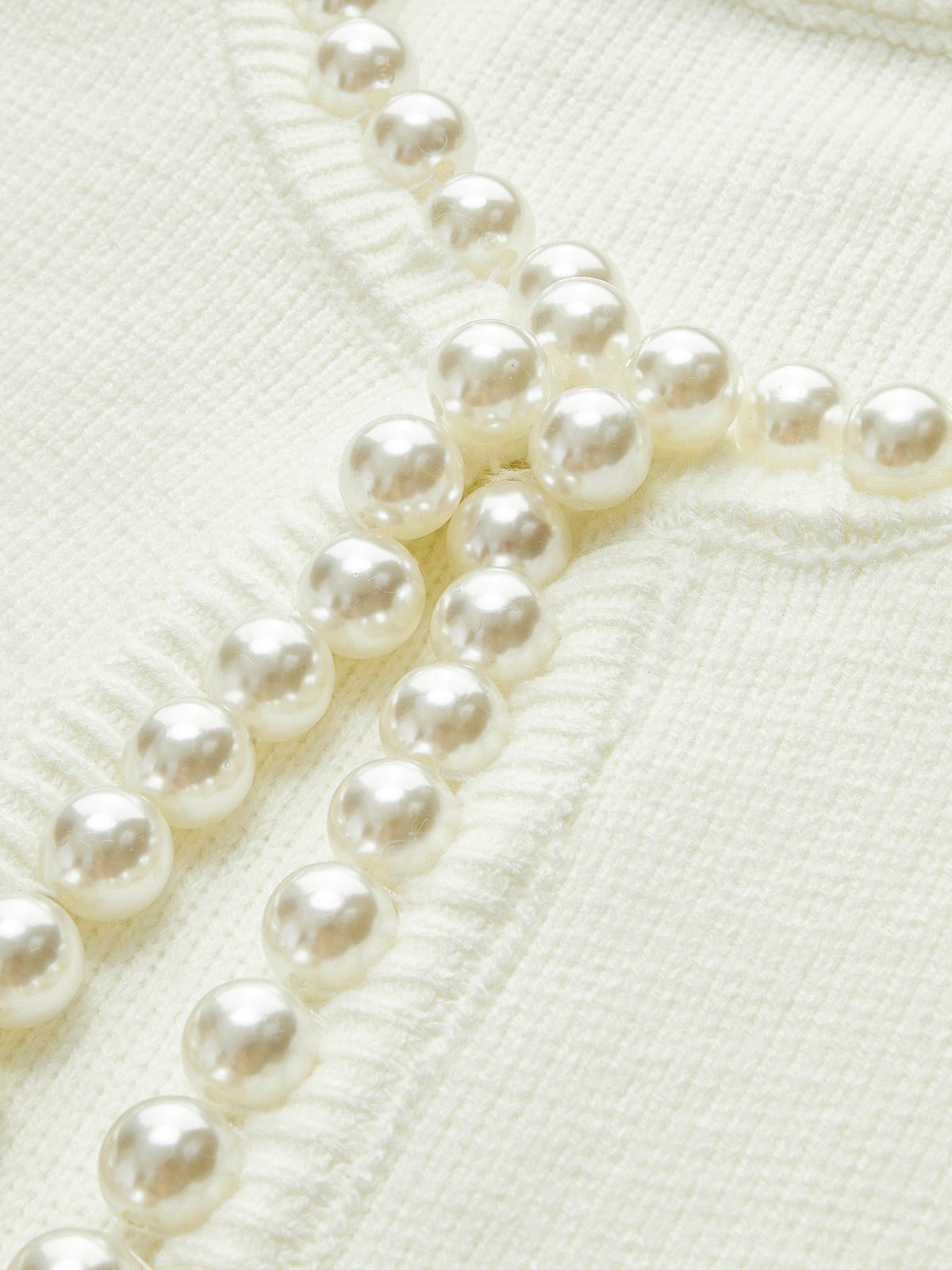 Leonora | Women's Beaded Open-Front Knit Cardigan