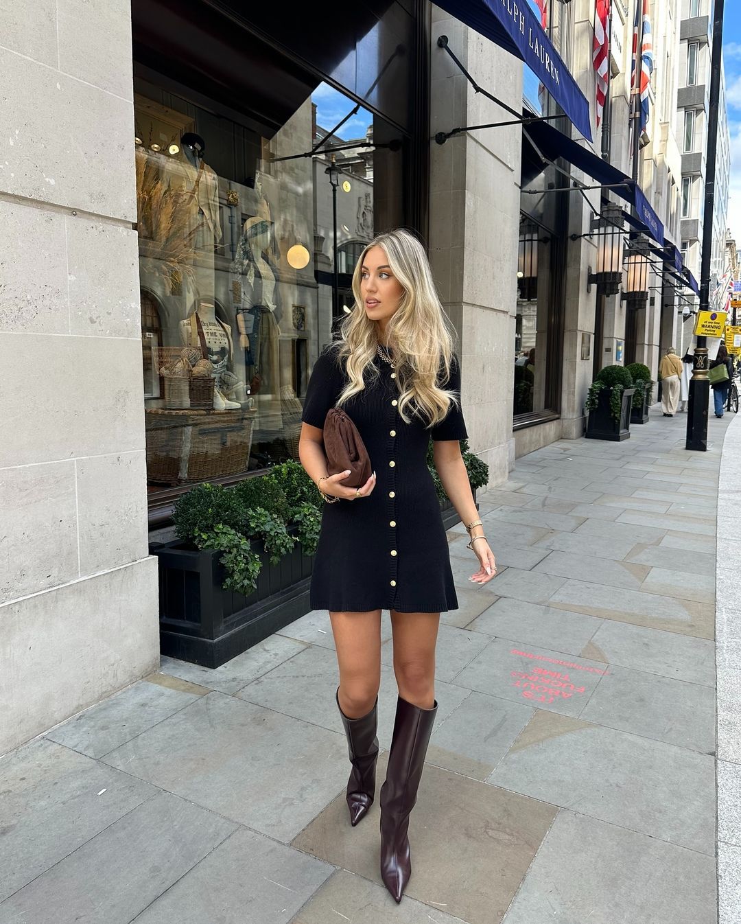 Women's Button-Front Knitted Mini Dress