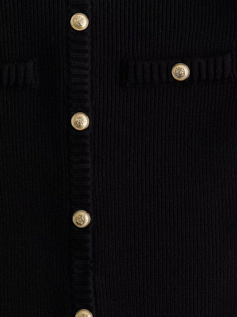 Women's Button-Front Knitted Mini Dress