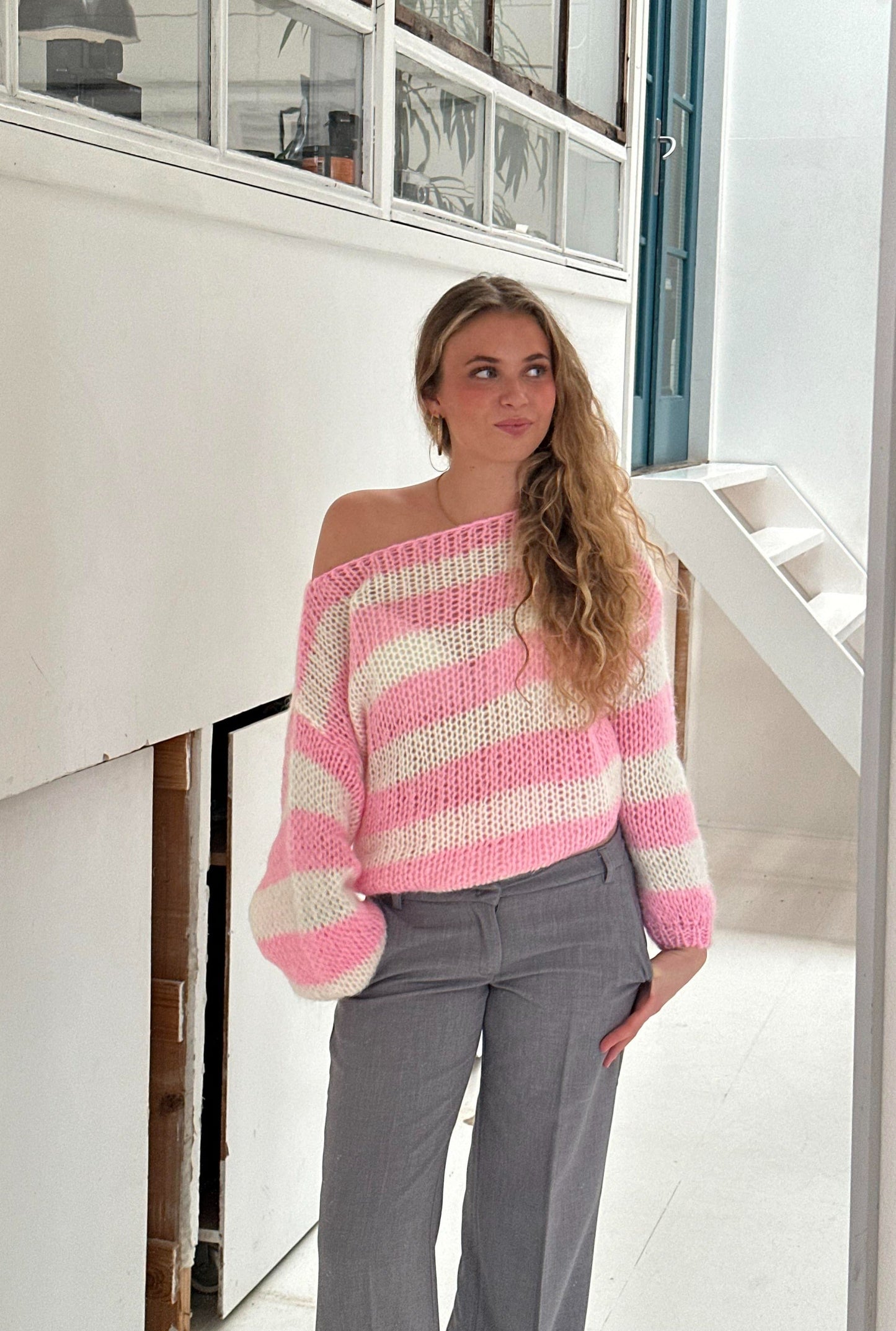 Esméralde | Women's Oversized Striped Knit Jumper