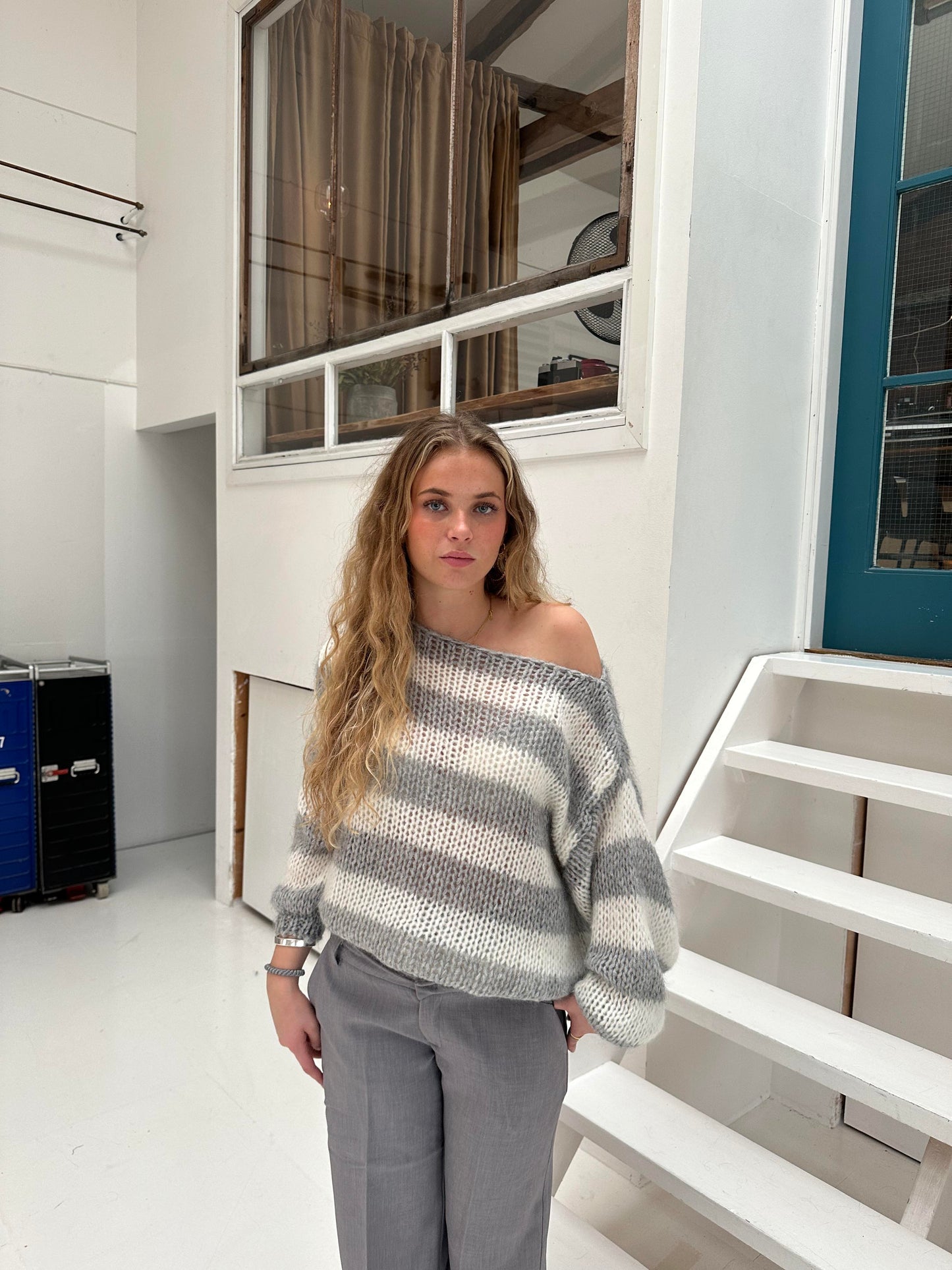 Esméralde | Women's Oversized Striped Knit Jumper