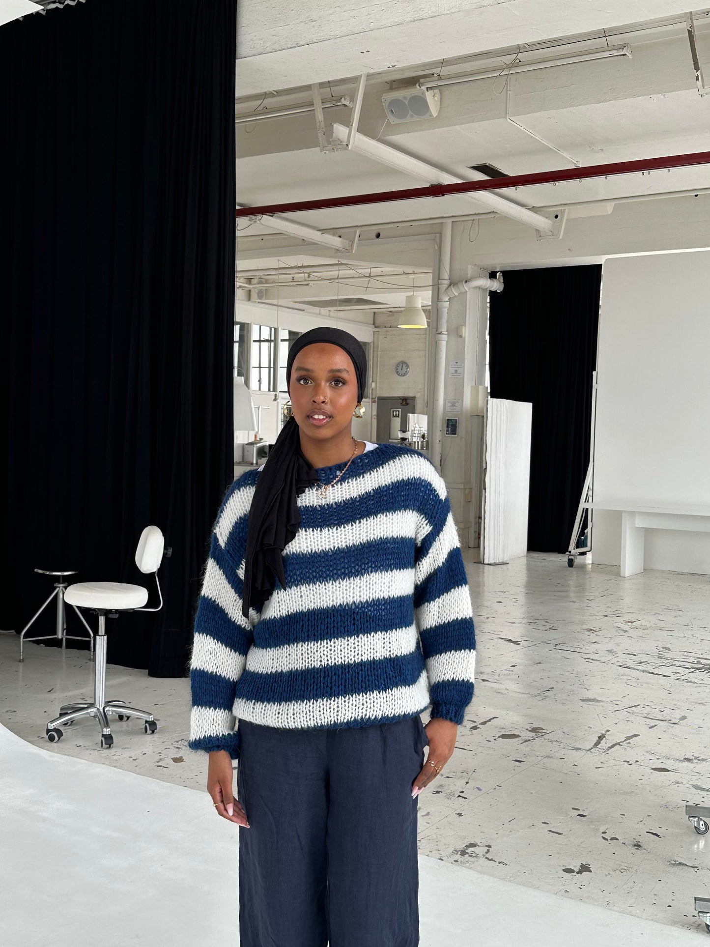 Esméralde | Women's Oversized Striped Knit Jumper