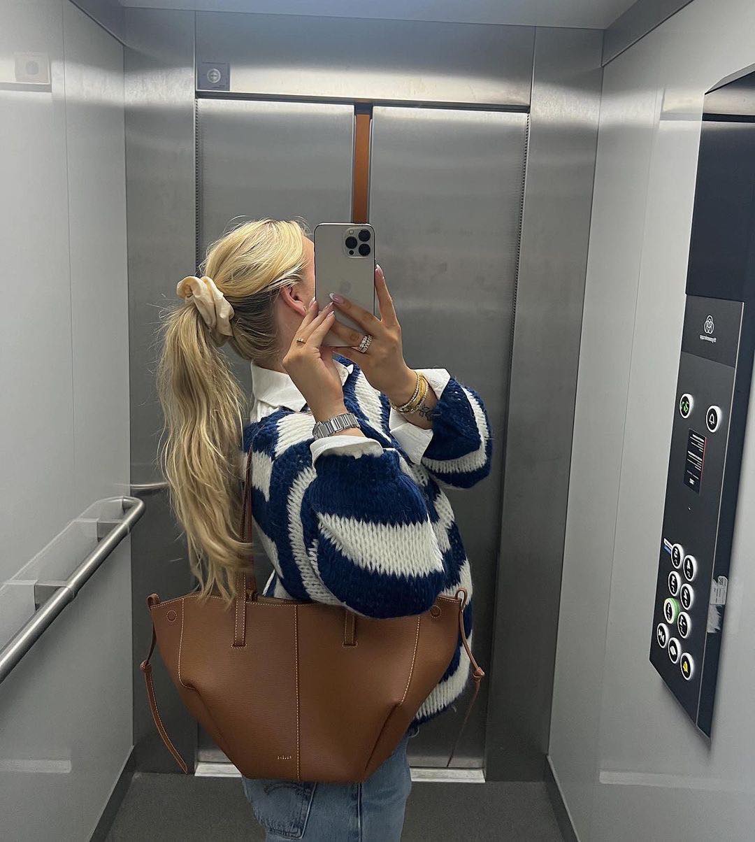Esméralde | Women's Oversized Striped Knit Jumper