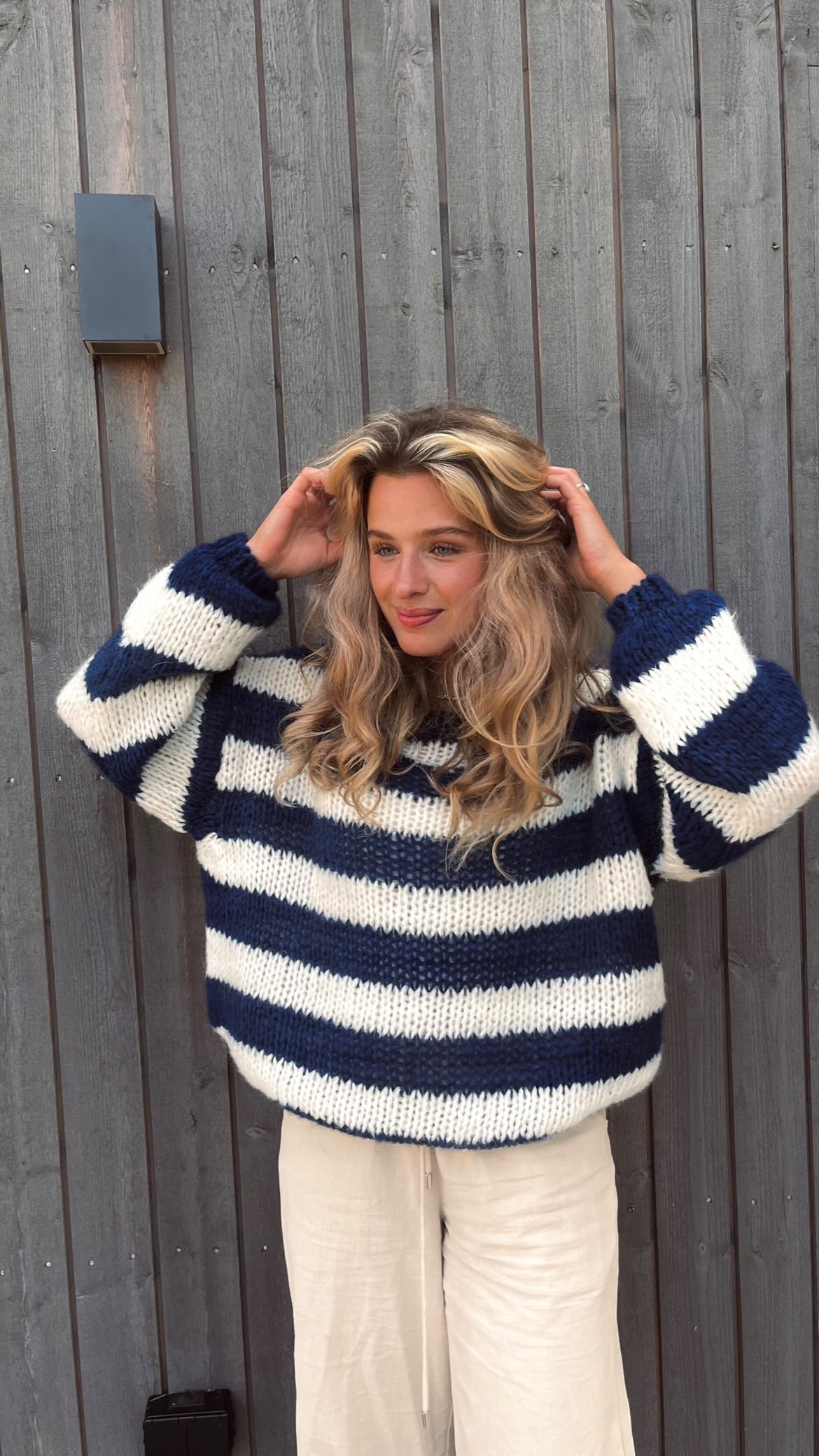 Esméralde | Women's Oversized Striped Knit Jumper